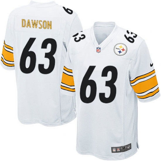 Men's Nike Pittsburgh Steelers #63 Dermontti Dawson Game White NFL Jersey - Ujersey