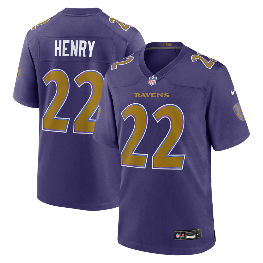 Men's Baltimore Ravens Derrick Henry Nike Purple Alternate Game Jersey - U-jersey
