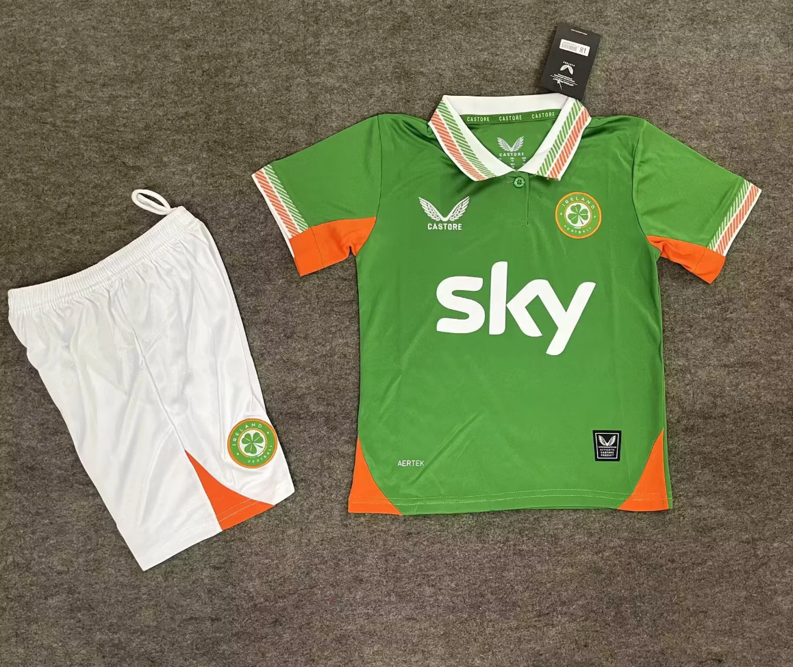 Ireland national football team's home jersey  Kids Kit Jersey+Shorts  2026