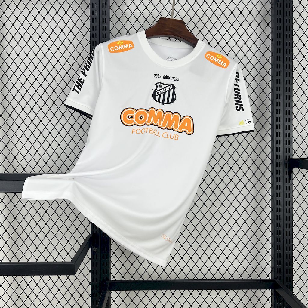 Santos FC Retro Soccer Jersey Special Edition Custom Shirt 2008/09 - ujerseystore