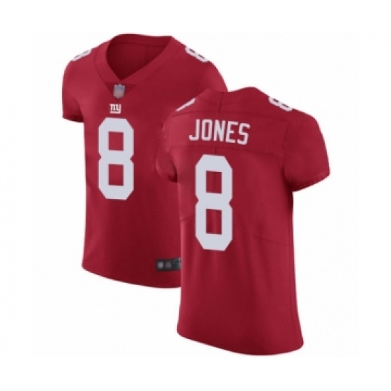 Men's New York Giants #8 Daniel Jones Red Alternate Vapor Untouchable Elite Player Football Jersey - Ujersey