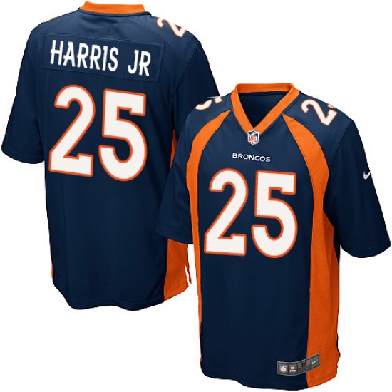 Men's Nike Denver Broncos #25 Chris Harris Jr Game Navy Blue Alternate NFL Jersey - Ujersey