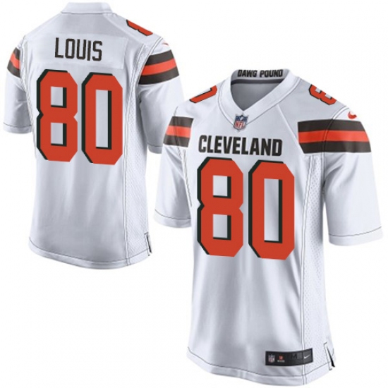 Men's Nike Cleveland Browns #80 Ricardo Louis Game White NFL Jersey - Ujersey
