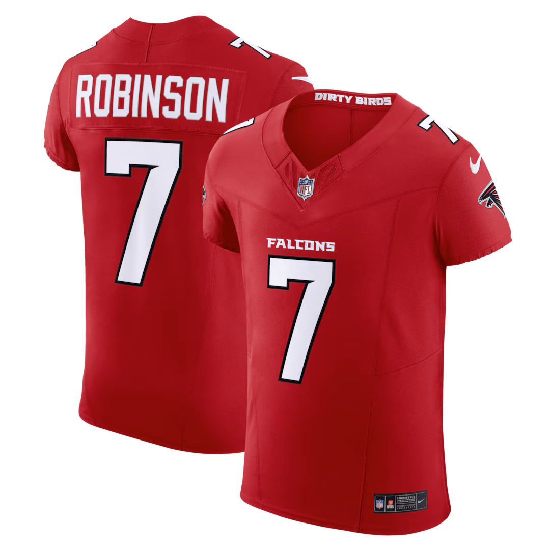 Men's Atlanta Falcons Bijan Robinson Nike Red Team Vapor F.U.S.E. Elite Jersey