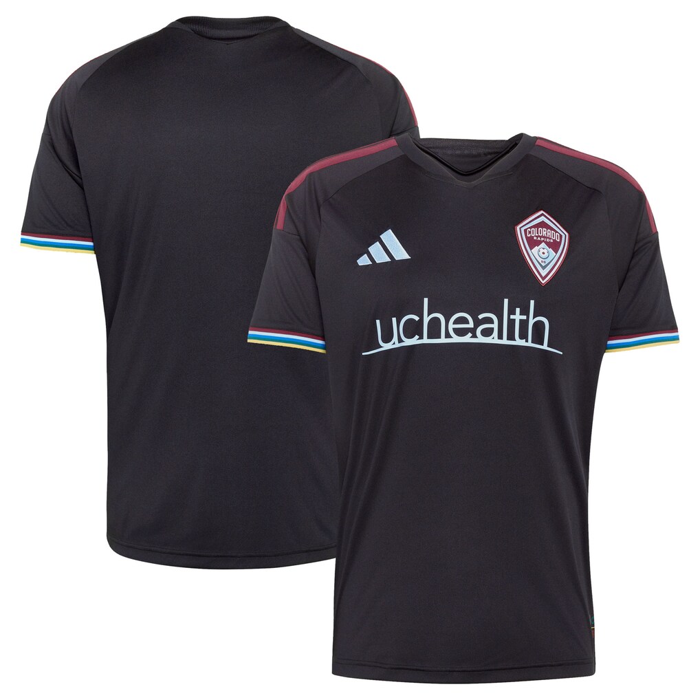 Men's Colorado Rapids adidas Black 2026 Colorful Colorado Replica Jersey - Ujersey
