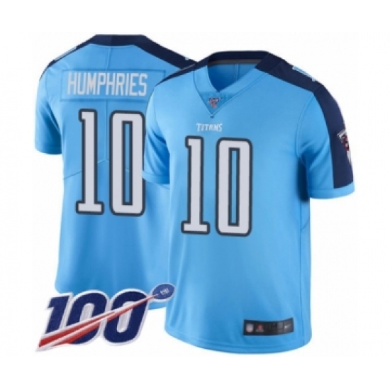 Youth Tennessee Titans #10 Adam Humphries Limited Light Blue Rush Vapor Untouchable 100th Season Football Jersey - Ujersey