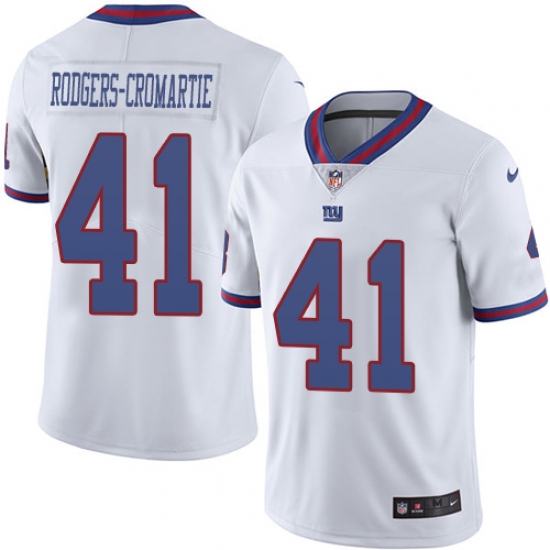Youth Nike New York Giants #41 Dominique Rodgers-Cromartie Limited White Rush Vapor Untouchable NFL Jersey - Ujersey