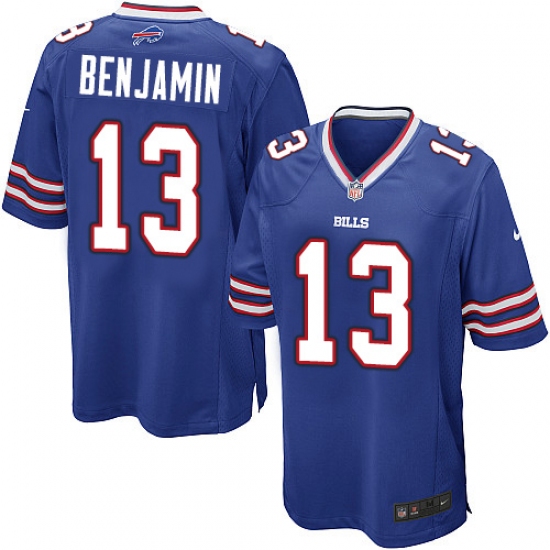 Men's Nike Buffalo Bills #13 Kelvin Benjamin Game Royal Blue Team Color NFL Jersey - Ujersey