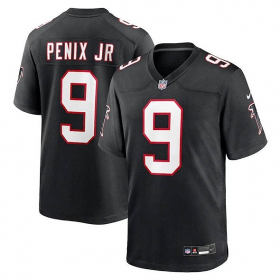 Men's Atlanta Falcons #9 Michael Penix Jr. Black Alternate Football Stitched Game Jersey - Ujersey