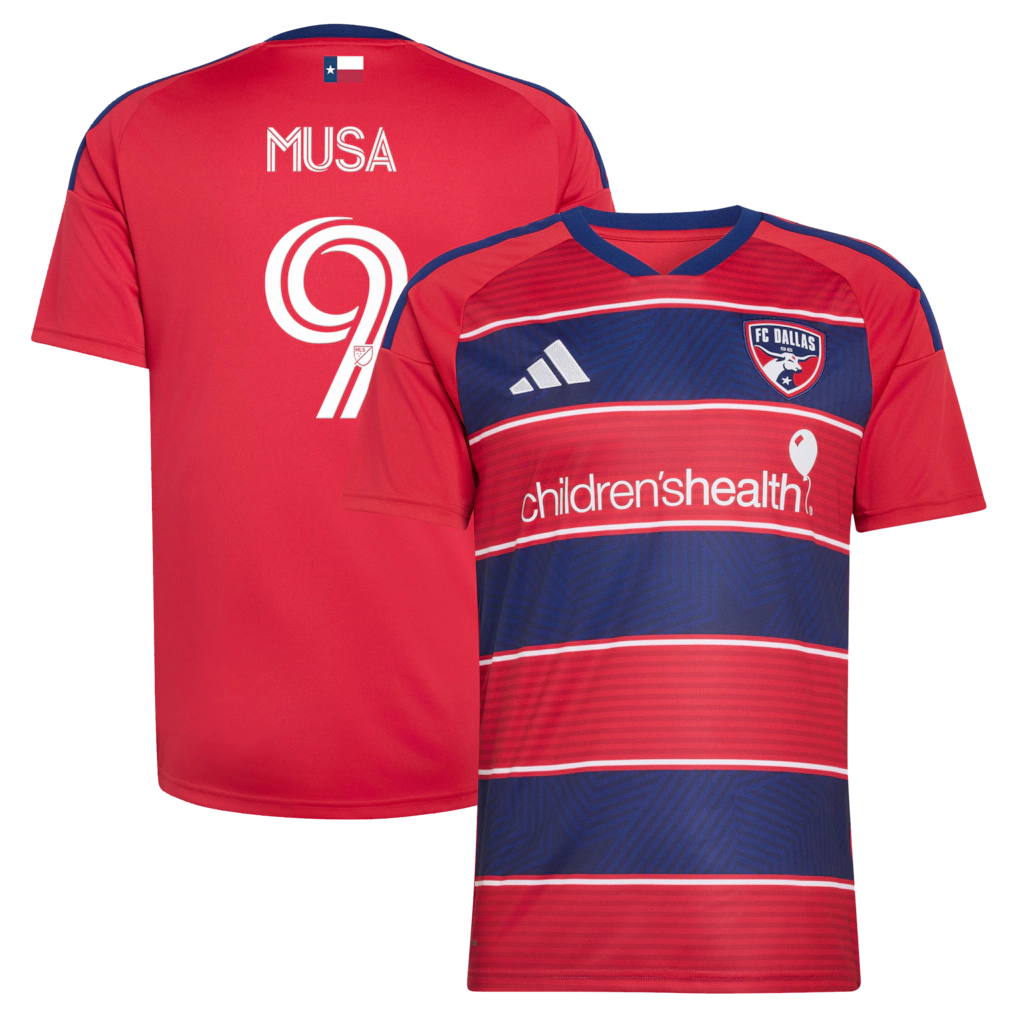Men's FC Dallas Petar Musa adidas Red 2026 DNA Kit Replica Jersey