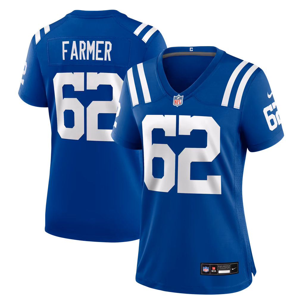 Women's Indianapolis Colts Jalen Farmer Nike Royal Team Game Jersey - U-jersey
