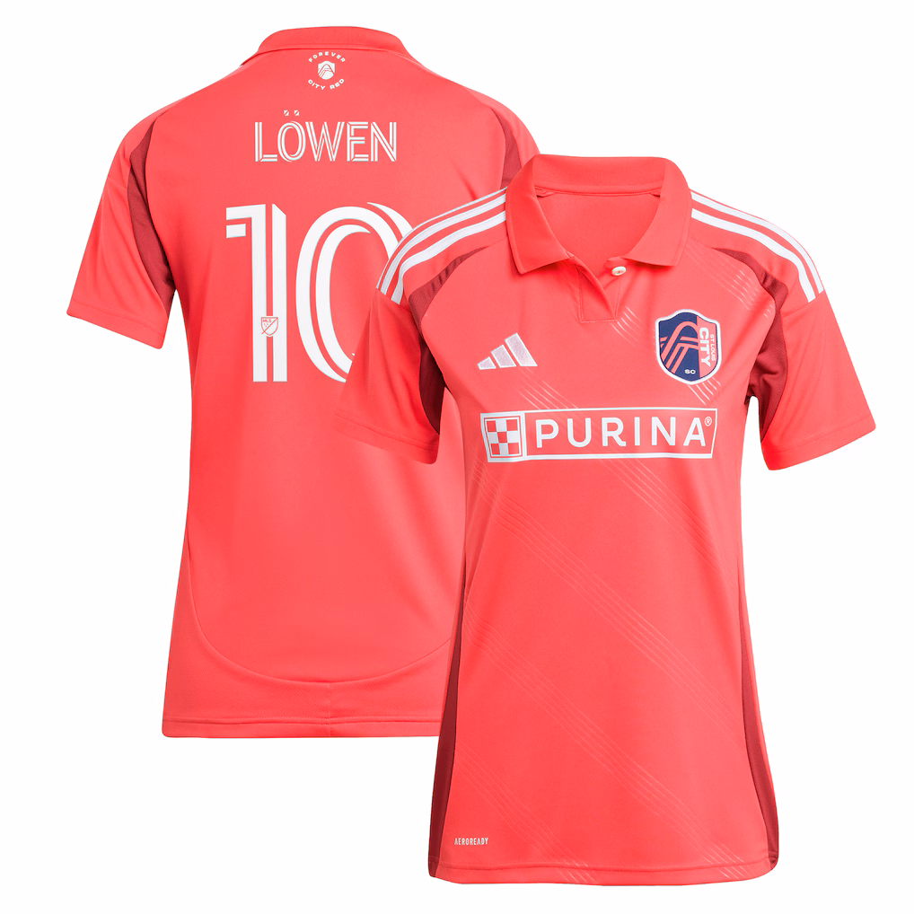 Women's St. Louis City SC Eduard Löwen adidas Red 2025 Forever CITY Red Replica Player Jersey - Ujersey NHL