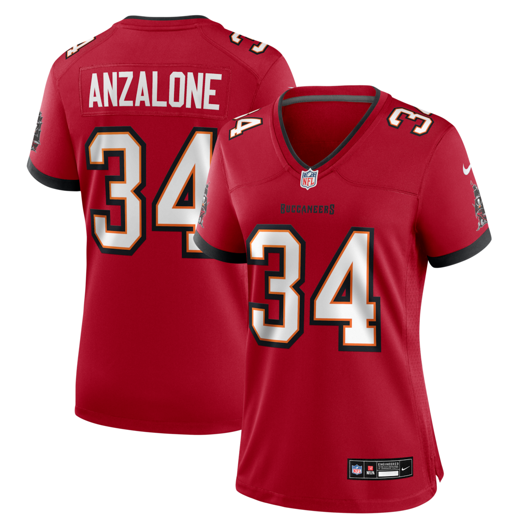 Women's Tampa Bay Buccaneers Alex Anzalone Nike Red Team Game Jersey - Ujersey