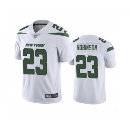 Men's New York Jets #23 James Robinson White Vapor Untouchable Limited Stitched Jersey - Ujersey