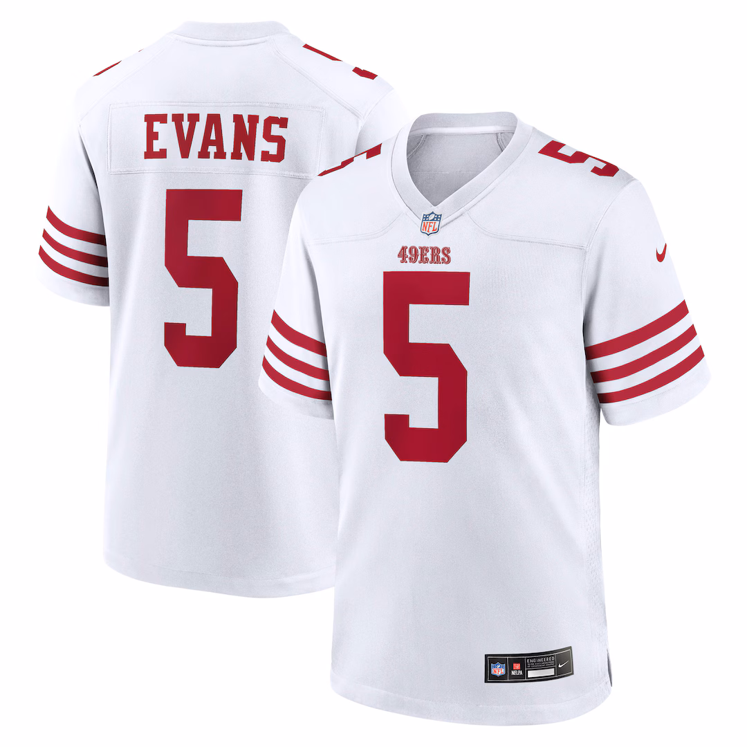 Men's San Francisco 49ers Mike Evans Nike Men's White Game Jersey