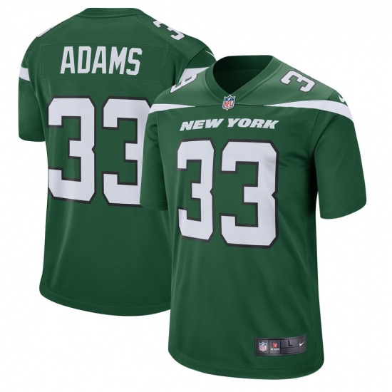 Men's New York Jets #33 Jamal Adams Nike Green Player Game Jersey - Ujersey