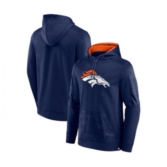 Men's Denver Broncos Navy On The Ball Pullover Hoodie - Ujersey