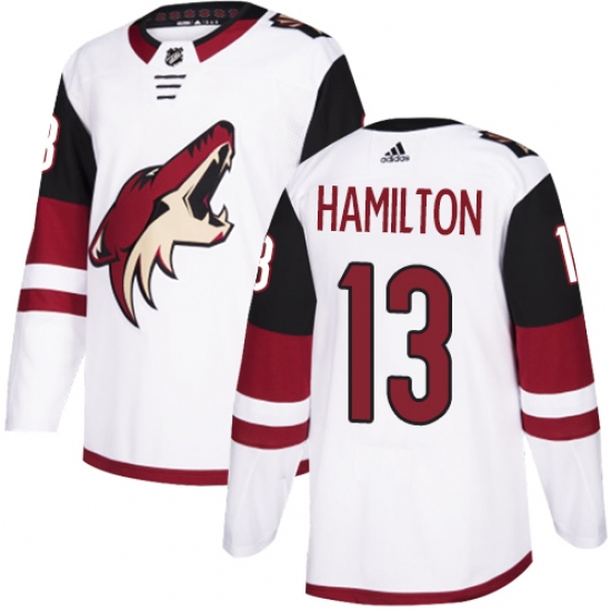 Youth Adidas Arizona Coyotes #13 Freddie Hamilton Authentic White Away NHL Jersey - Ujersey