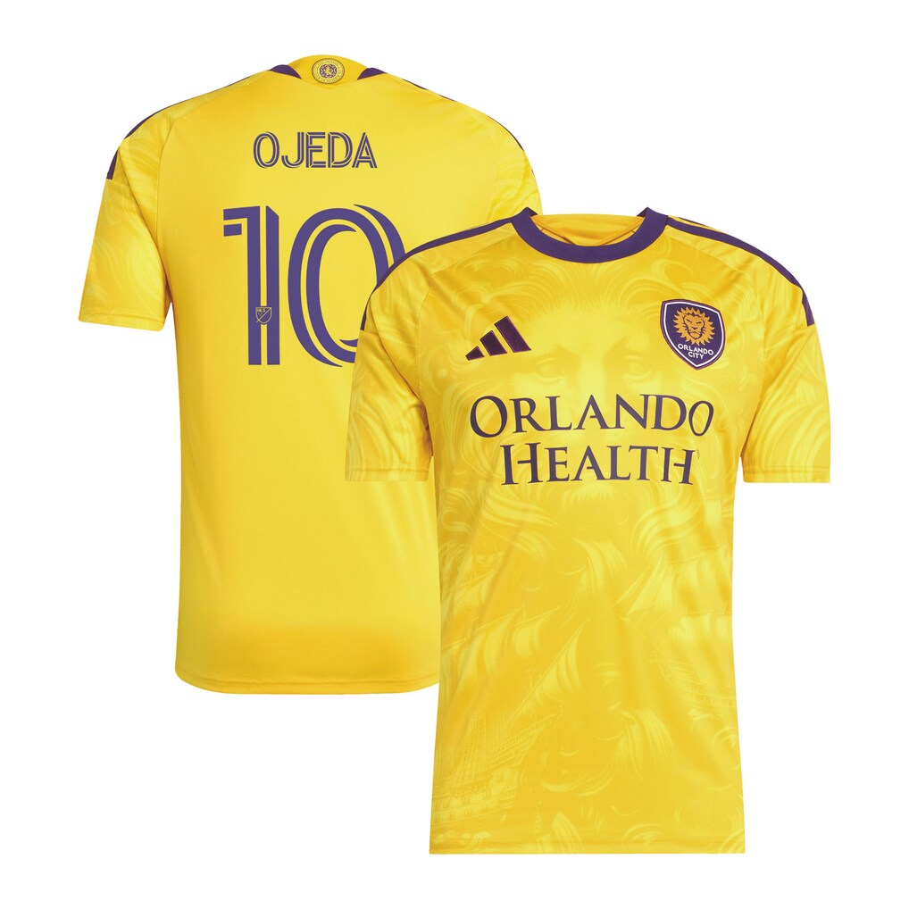 Men's Orlando City SC Martín Ojeda adidas Yellow 2026 Sunken Treasure Kit Replica Jersey - Ujersey
