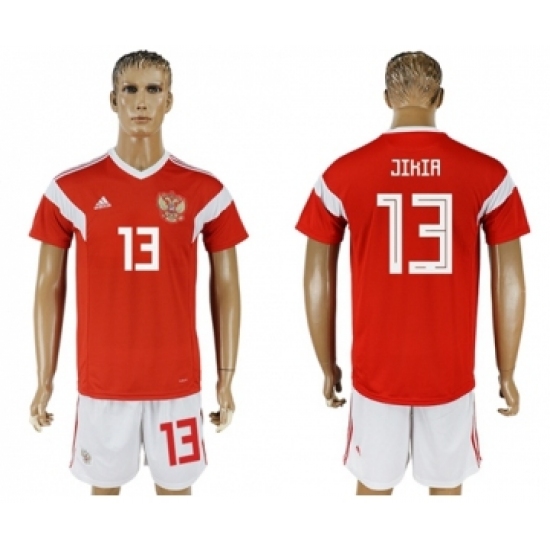 Russia #13 Jikia Home Soccer Country Jersey