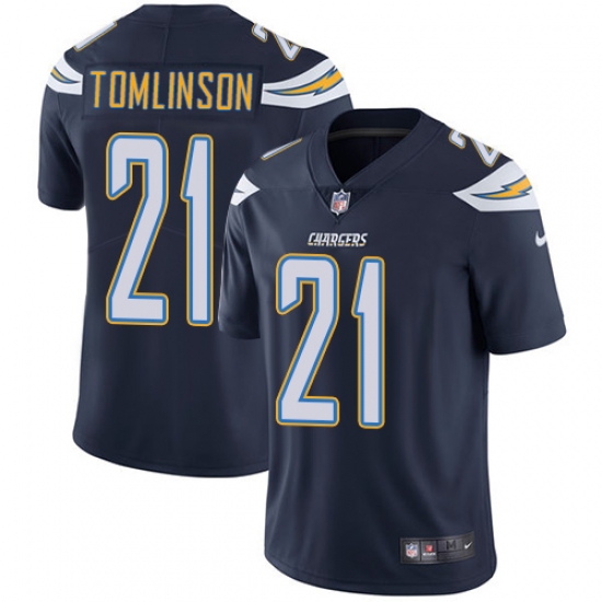 Youth Nike Los Angeles Chargers #21 LaDainian Tomlinson Navy Blue Team Color Vapor Untouchable Limited Player NFL Jersey - Ujersey