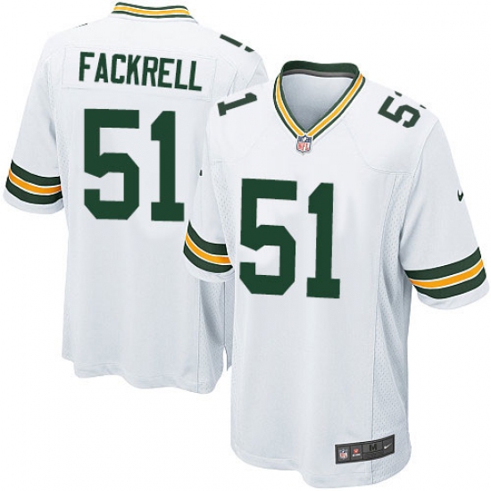 Men's Nike Green Bay Packers #51 Kyler Fackrell Game White NFL Jersey - Ujersey