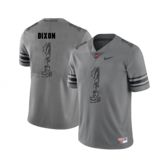 Ohio State Buckeyes 1 Johnnie Dixon Gray Shadow College Football Jersey - Ujersey
