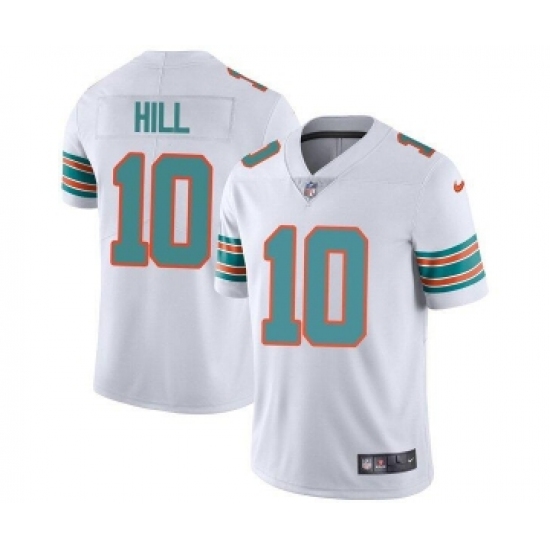 Men's Miami Dolphins #10 Tyreek Hill White Color Rush Limited Stitched Football Jersey