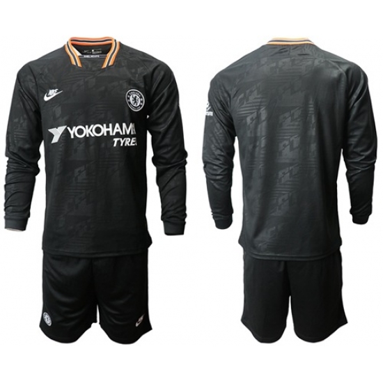 Chelsea Blank Third Long Sleeves Soccer Club Jersey