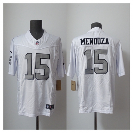 Men's Las Vegas Raiders #15 Fernando Mendoza White 2026 F.US.E. Draft Color Rush Vapor Untouchable Limited Football Stitched Jersey - Ujersey