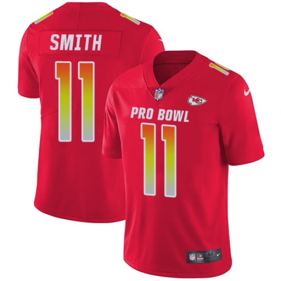 Youth Nike Kansas City Chiefs #11 Alex Smith Limited Red 2018 Pro Bowl NFL Jersey - Ujersey