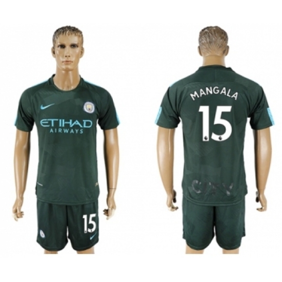 Manchester City #15 Mangala Sec Away Soccer Club Jersey