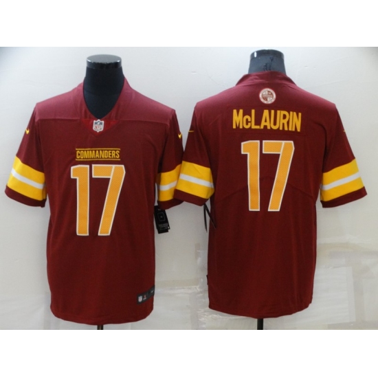 Men's Washington Commanders #17 Terry McLaurin 2022 Burgundy Game Stitched Jersey - Ujersey