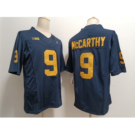 Men's Michigan Wolverines #9 J.J. McCarthy 2023 F.U.S.E. Navy Stitched Jersey - Ujersey