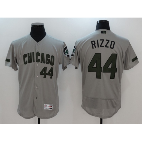 Men's Chicago Cubs #44 Anthony Rizzo Gray Commemorative Edition Weekend Baseball Jersey - Ujersey