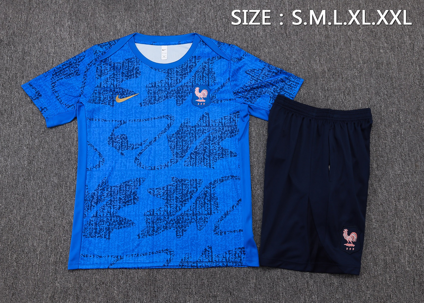 France Training Jersey Kit Blue 2025 - Ujersey NHL