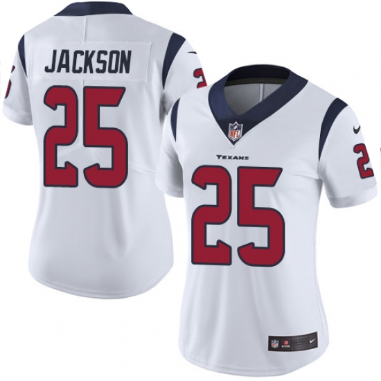Women's Nike Houston Texans #25 Kareem Jackson Elite White NFL Jersey - Ujersey