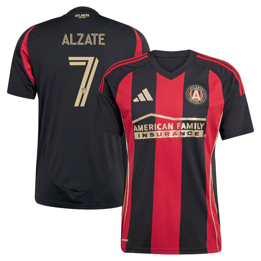 Men's Atlanta United FC Steven Alzate adidas Black The Connector Replica Jersey - Ujersey