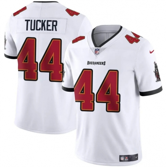 Men's Tampa Bay Buccaneers #44 Sean Tucker White Vapor Limited Stitched Jersey - Ujersey