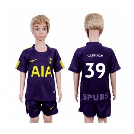 Tottenham Hotspur #39 Harrison Sec Away Kid Soccer Club Jersey