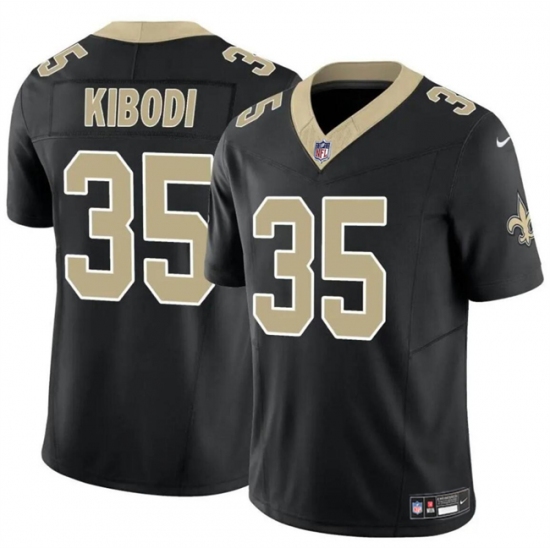 Men's New Orleans Saints #35 Jacob Kibodi Black F.U.S.E Vapor Limited Stitched Football Jersey - Ujersey