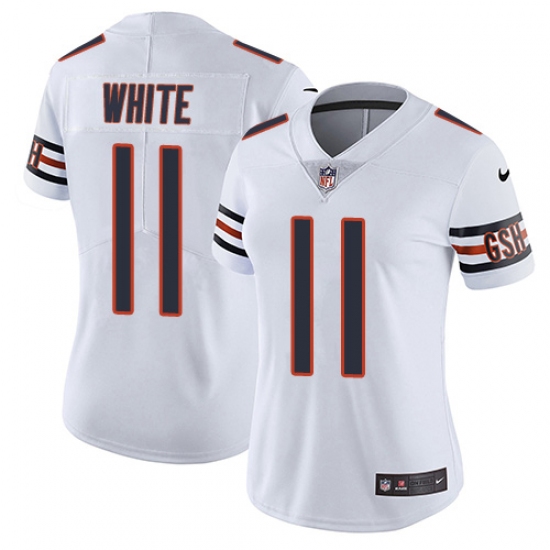 Women's Nike Chicago Bears #11 Kevin White White Vapor Untouchable Limited Player NFL Jersey - Ujersey