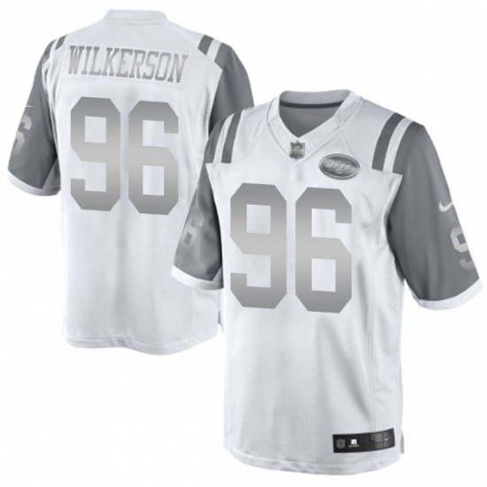 Men's Nike New York Jets #96 Muhammad Wilkerson Limited White Platinum NFL Jersey - Ujersey