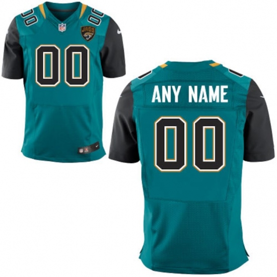 Men's Jacksonville Jaguars Nike Teal Custom Elite Jersey - Ujersey