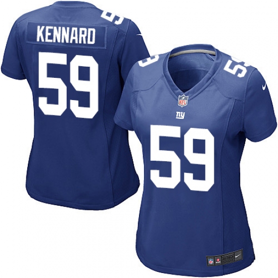 Women's Nike New York Giants #59 Devon Kennard Game Royal Blue Team Color NFL Jersey - Ujersey