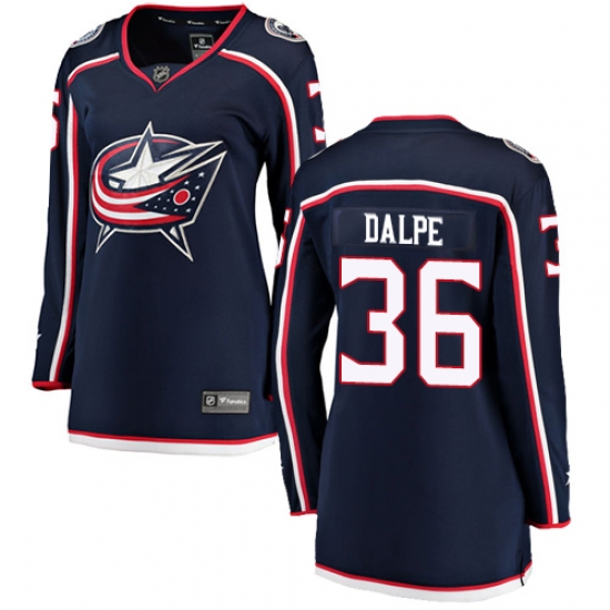 Women's Columbus Blue Jackets #36 Zac Dalpe Fanatics Branded Navy Blue Home Breakaway NHL Jersey - Ujersey