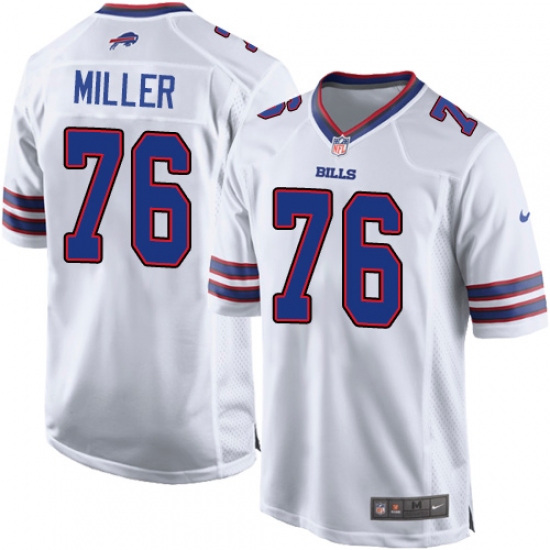 Youth Nike Buffalo Bills #76 John Miller Game White NFL Jersey - Ujersey