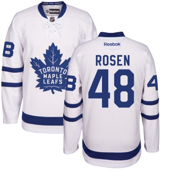 Men's Reebok Toronto Maple Leafs #48 Calle Rosen Authentic White Away NHL Jersey - Ujersey