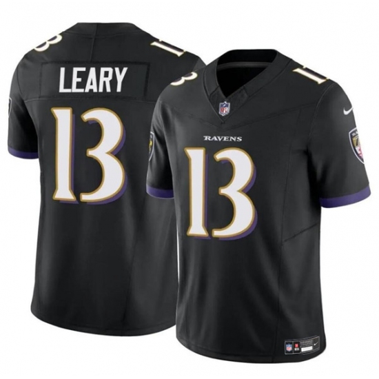 Men's Baltimore Ravens #13 Devin Leary Black 2023 F.U.S.E. Vapor Limited Football Jersey - Ujersey
