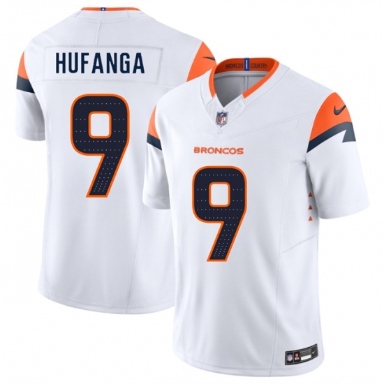Men's Denver Broncos #9 Talanoa Hufanga White 2025 F.U.S.E. Vapor Limited Football Stitched Jersey - Ujersey